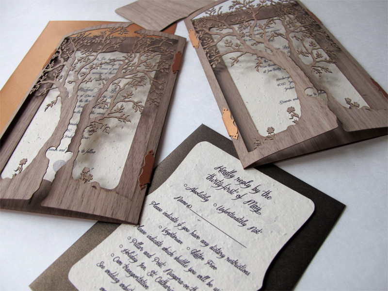 Sixth and final image of custom black chantilly lace laser cut invitation pockets or sleeves 6