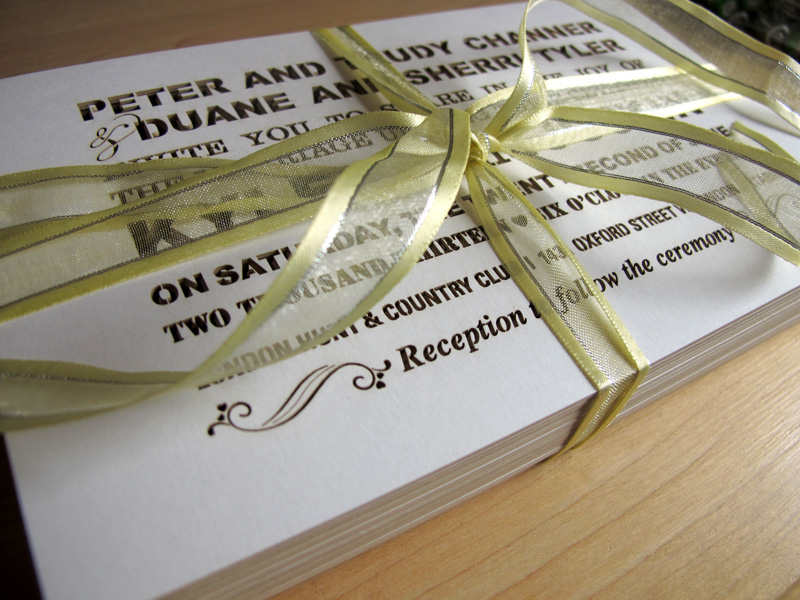 Image 1 of Custom Fontography design laser cut wedding invitations
