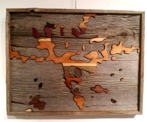 Laser cut Ontario lakes wood art prints by Dan Thompson-Walker - Print #2