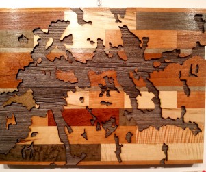 Laser cut Ontario lakes wood art prints by Dan Thompson-Walker - Print #6