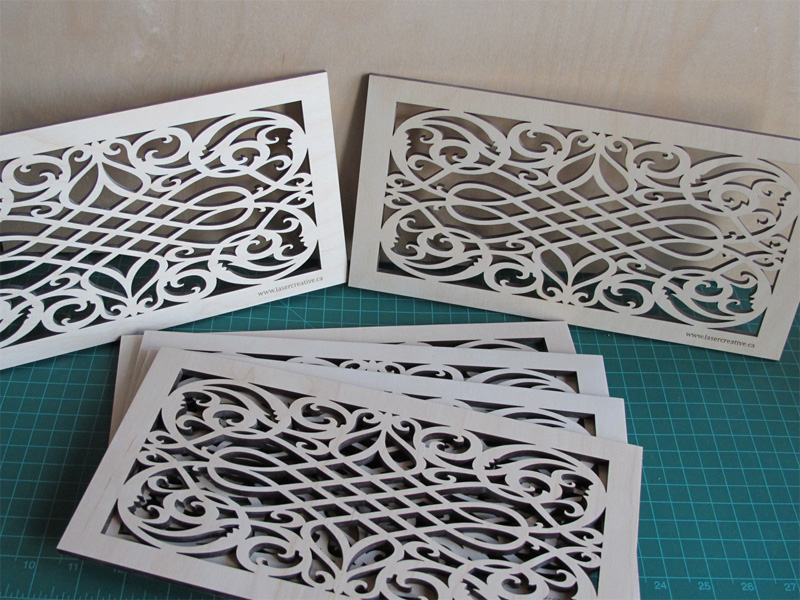 Laser cut wood grate 1