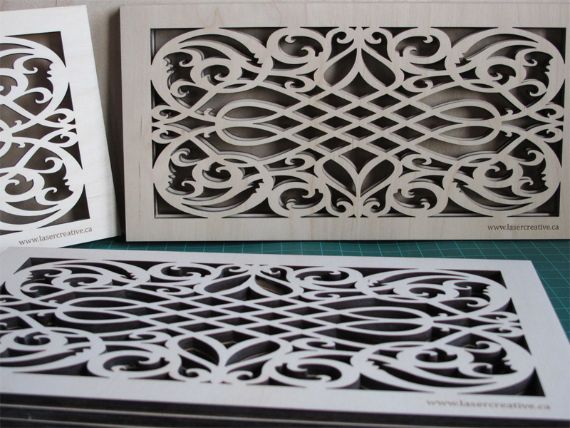 Laser cut wood grate 2