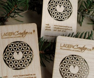 Laser Cut Wood Business Cards 3