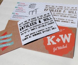 Laser cut font cutouts wedding invitation booklet - 6