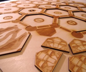 Settler of Catan custom laser cut wood game board 2