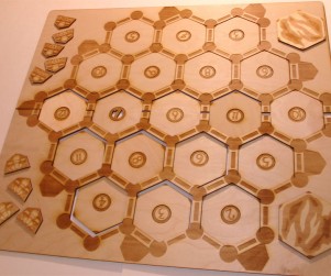 Settler of Catan custom laser cut wood game board 4