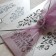 French flair laser cut wedding invitations showing clasp